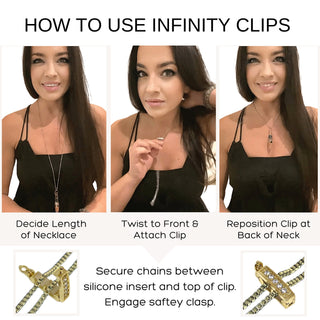 Large Gold Classic Shortener - InfinityClips