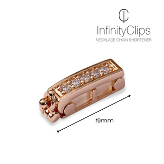 Large Rose Gold Classic Shortener - InfinityClips