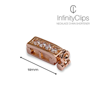 Small Rose Gold Classic Shortener - InfinityClips