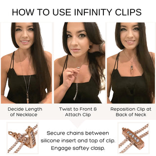 Small Rose Gold Classic Shortener - InfinityClips