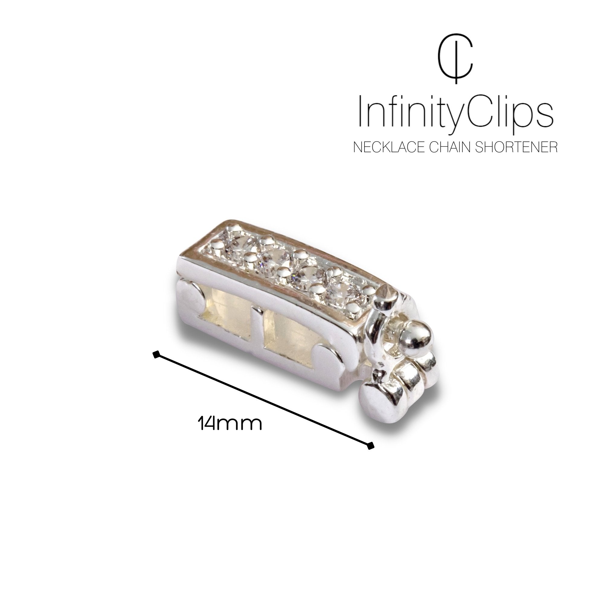 Small Classic Necklace Shortener  InfinityClips – Infinity Clips®